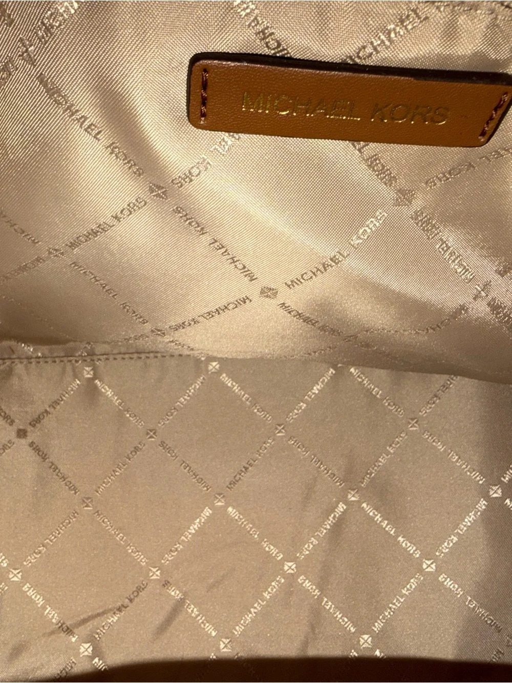 Michael Kors Avril Leather Satchel Crossbody Bag
